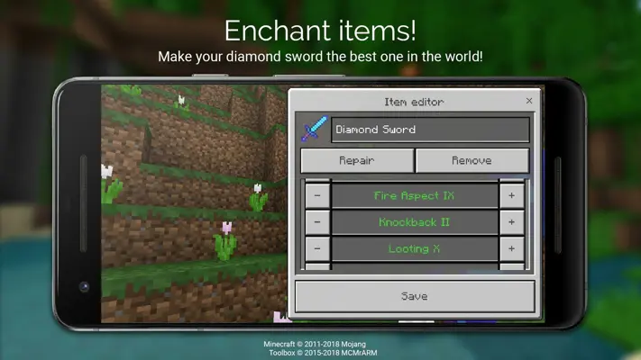 Toolbox for Minecraft: PE android App screenshot 2